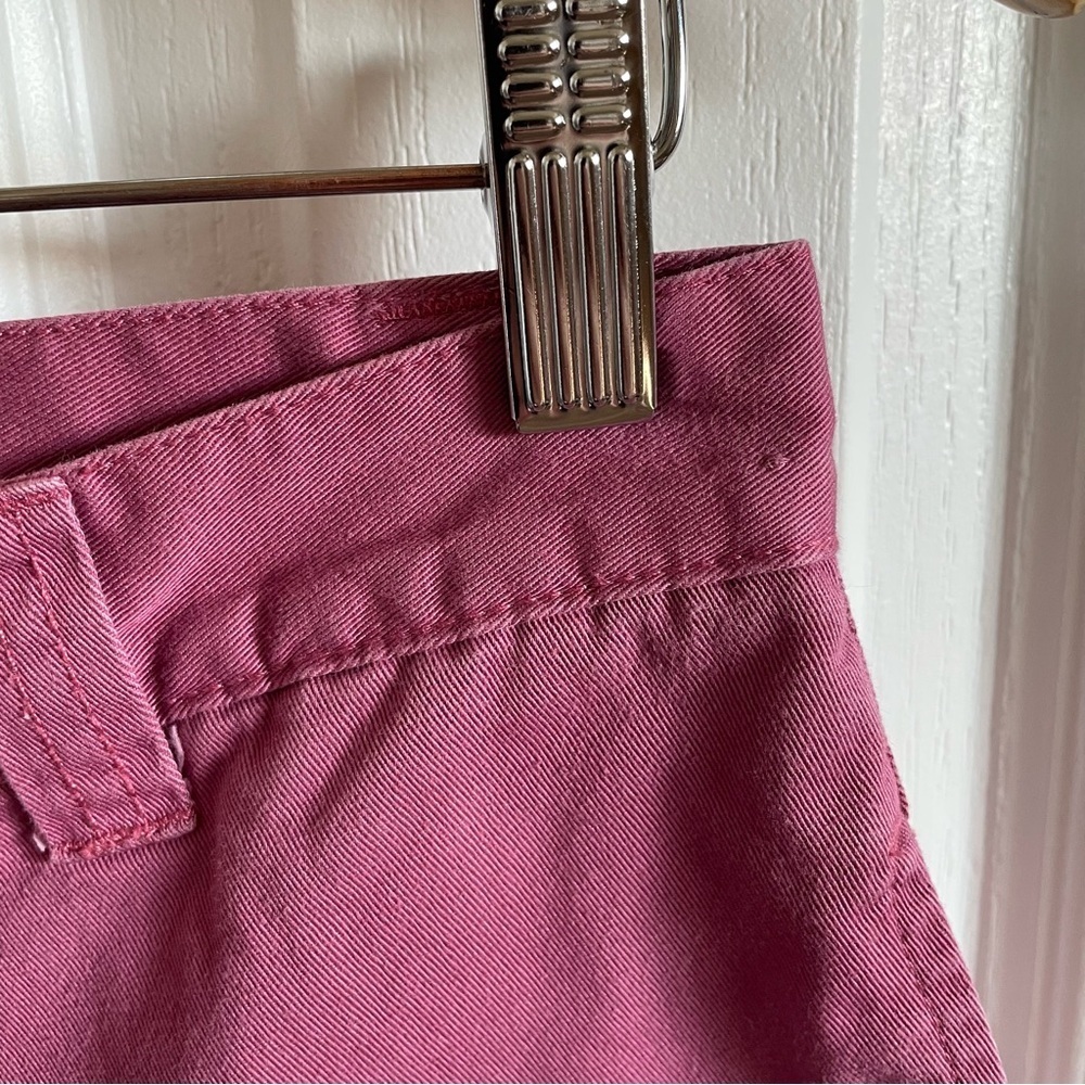 Christopher & Banks Cropped Pants Women’s 6 Pink Button Flap Pocket Y2K Casual - Picture 6 of 14